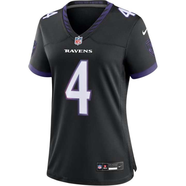 Nike Nike Zay Flowers Baltimore Ravens Women's Nike Nfl Game Jersey