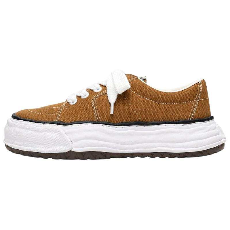 Maison Mihara Yasuhiro Low top Casual Shoes Unisex Brown White