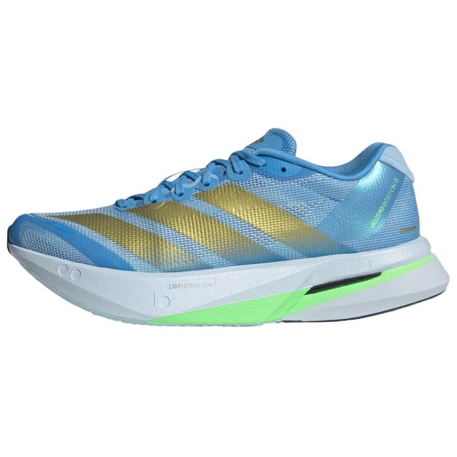 Adidas Adidas Adizero Boston 13 Breathable Support Lightweight Rebound Running Shoes Women's Blue Gold Green