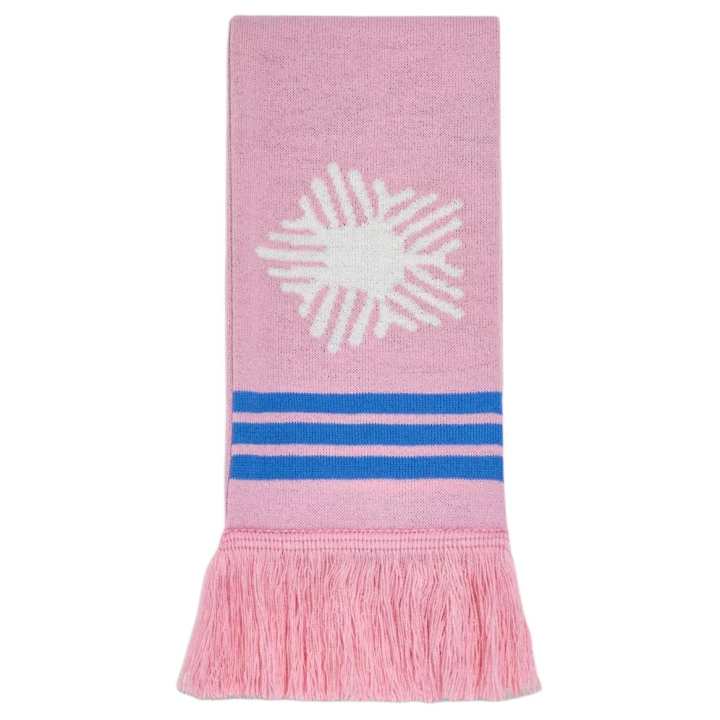 Adidas Adidas Acrylic Knit Scarves Unisex Light Pink/White/Laser Bright Blue