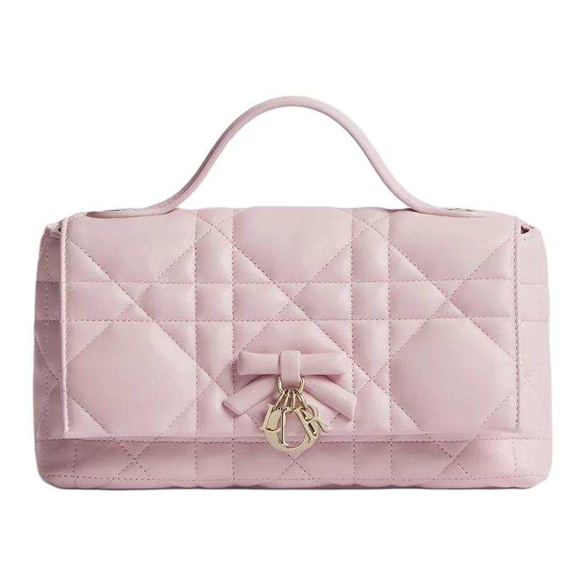 DIOR Sheepskin Handbag Mini Women's Soft Pink