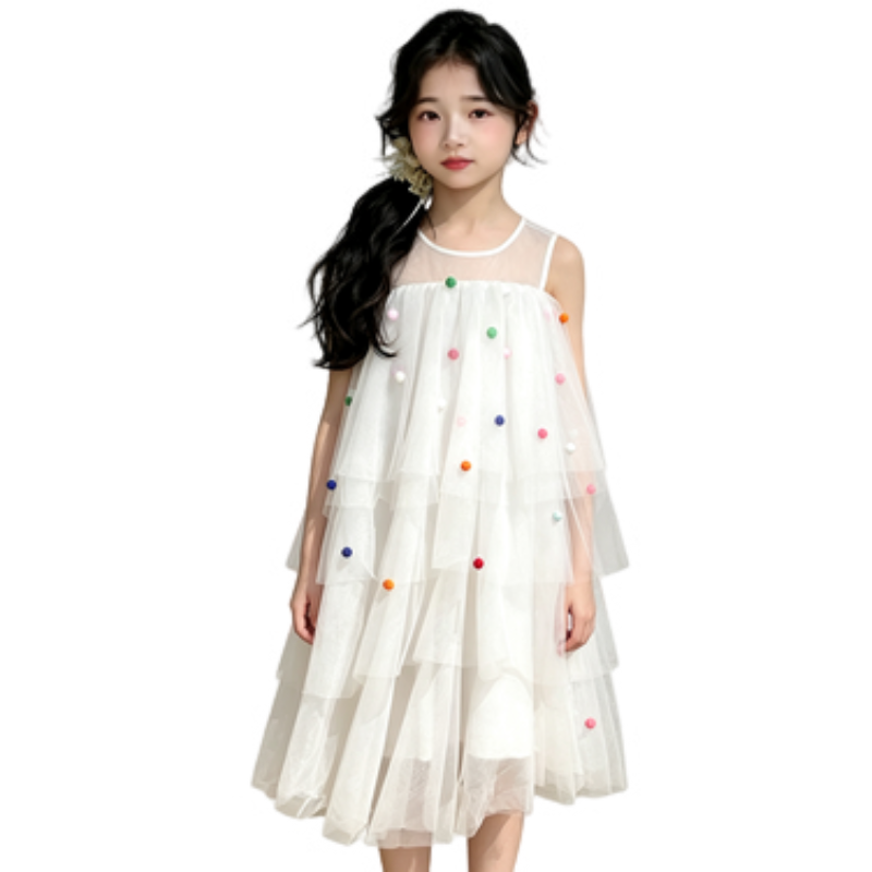 YALU Grade School Dresses Camisole Moderate Midi Skirt