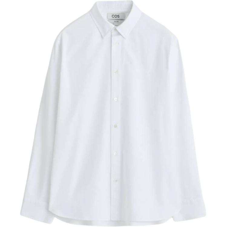 COS COS Shirts Men's White Lapel Moderate
