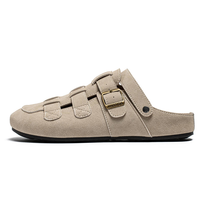 Warrior Birkenstock Shoes Men's Beige Gray