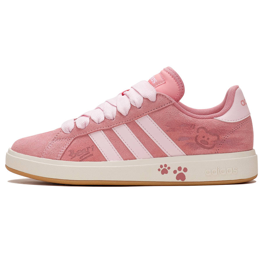 Adidas Adidas Grand Court Base 00s Low top Skateboard Shoes Unisex Pink White