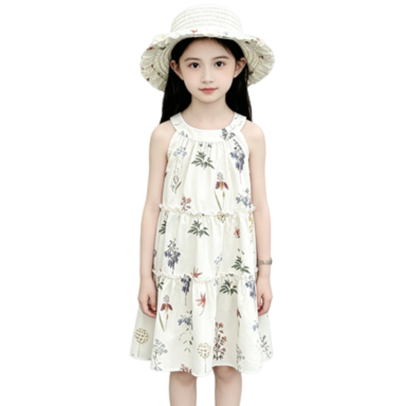 YALU Grade School Dresses Camisole Moderate Midi Skirt