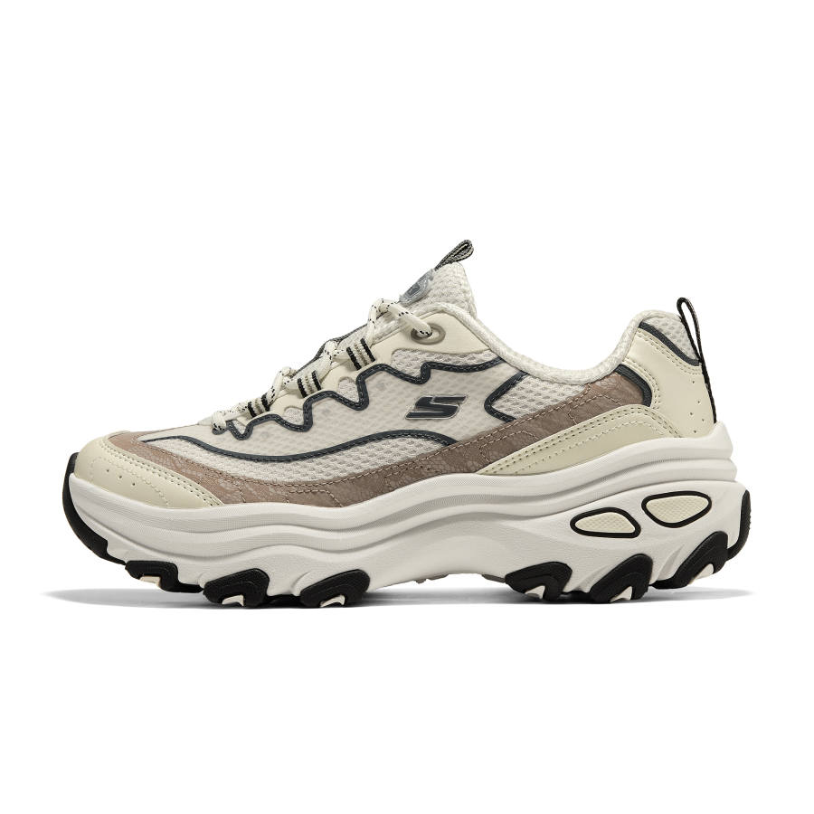 Skechers OUTDOOR WOMENS Breathable Low top Chunky Sneakers Women's White Black