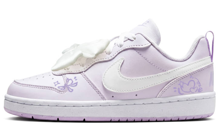 Nike Nike Court Borough Low top Skateboard Shoes Unisex White Purple