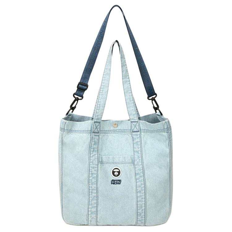 Aape Fabric Shoulder Bag, Tote, Handbag Unisex Blue