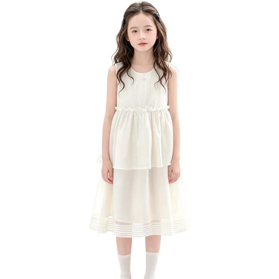 YALU Grade School Dresses Camisole Moderate Midi Skirt