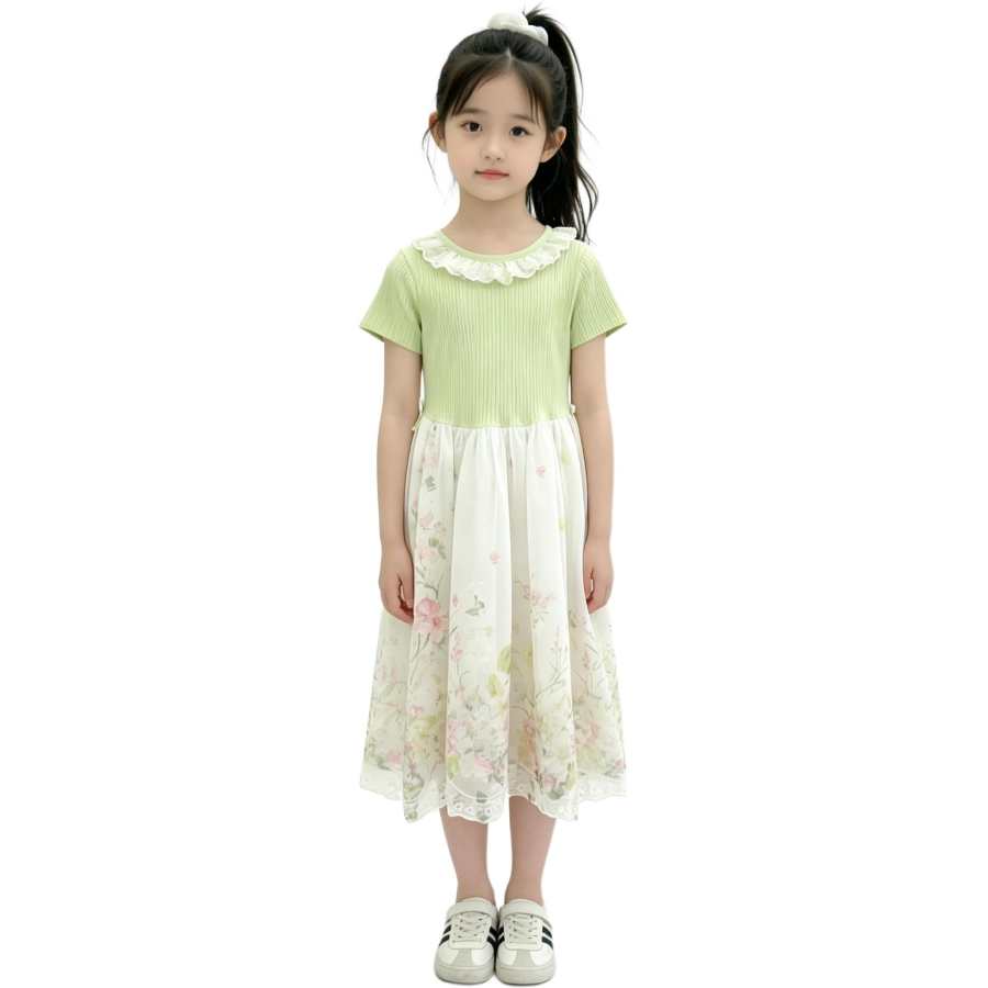 YALU Grade School Dresses Camisole Moderate Midi Skirt
