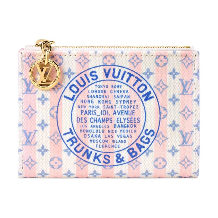 LOUIS VUITTON Lisa Coated Canvas Wallet Women's Pink