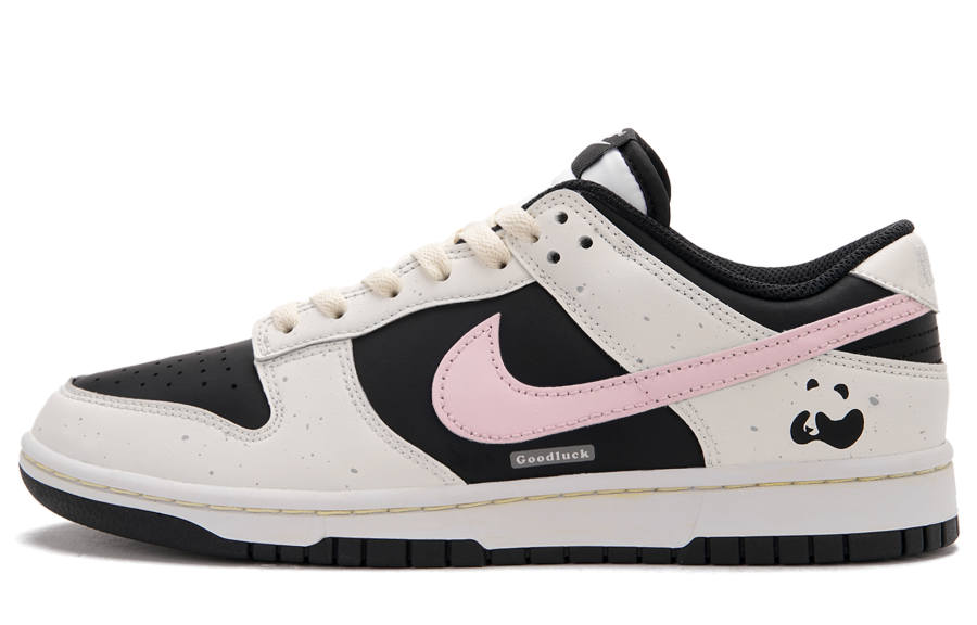 Nike Nike Dunk Panda Cat B Low top Skateboard Shoes Women's Black White Pink