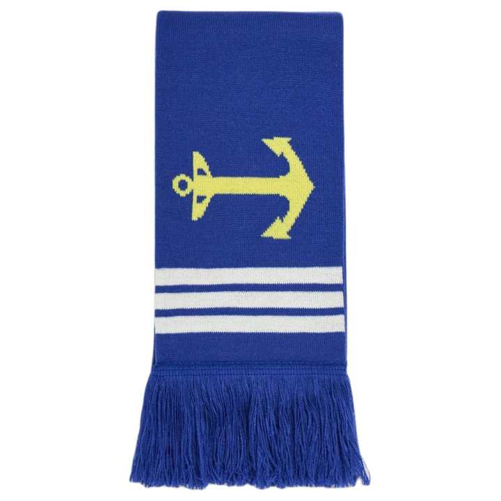 Adidas Adidas Acrylic Knit Scarves Unisex Highlighter Blue/Impact Yellow/White