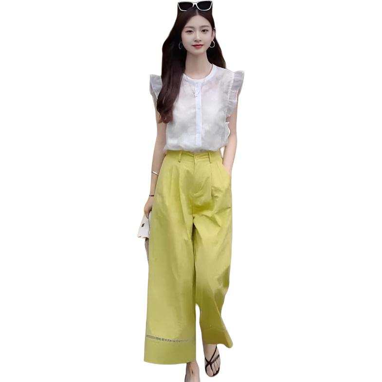 SIXUSICHOU Casual Suits Women's Crew Neck Thin