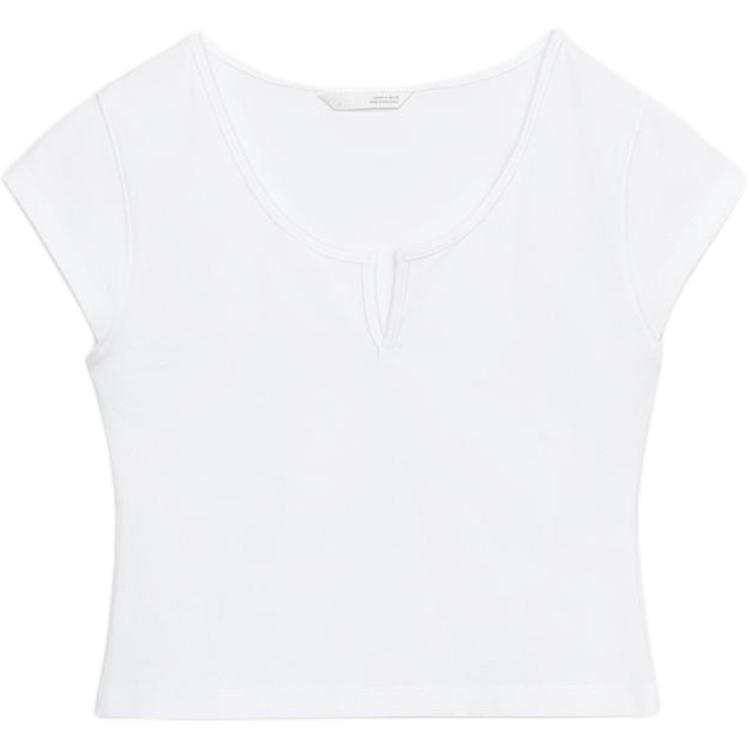 ZARA T Shirts Women's White Crew Neck