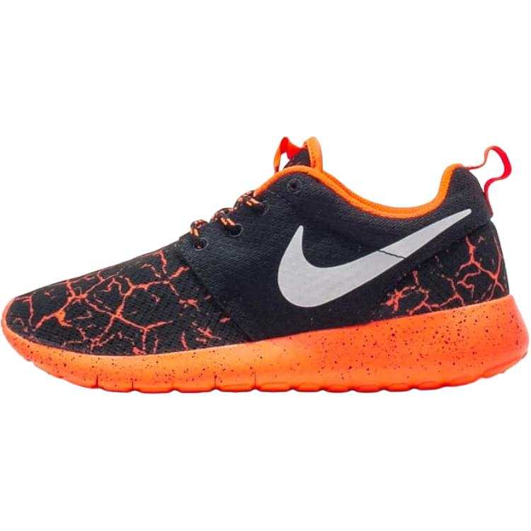Nike Nike Roshe One Low top Kids' Running Shoes Black Orange Kids'
