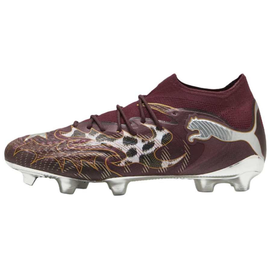 PUMA Future 9 Soccer Shoes Unisex Brown Silver
