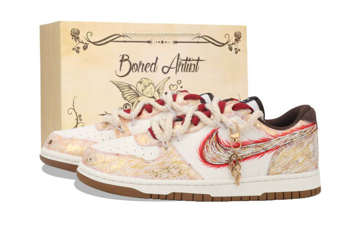 Nike Nike Big River Immersed Moon, Blazing Apollo Slip Resistant Cushioning Abrasion Resistant Low top Skateboard Shoes