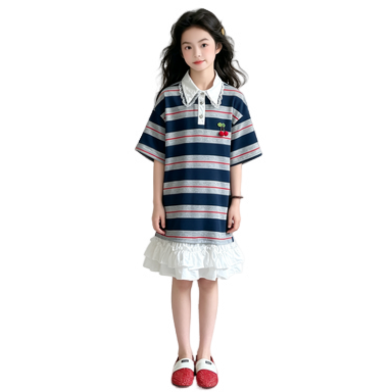 YALU Grade School Dresses Camisole Moderate Midi Skirt