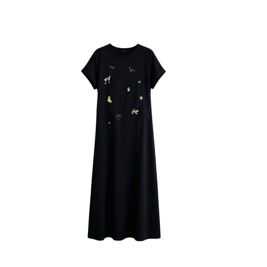 CPAURA Short Sleeved Dress Women's