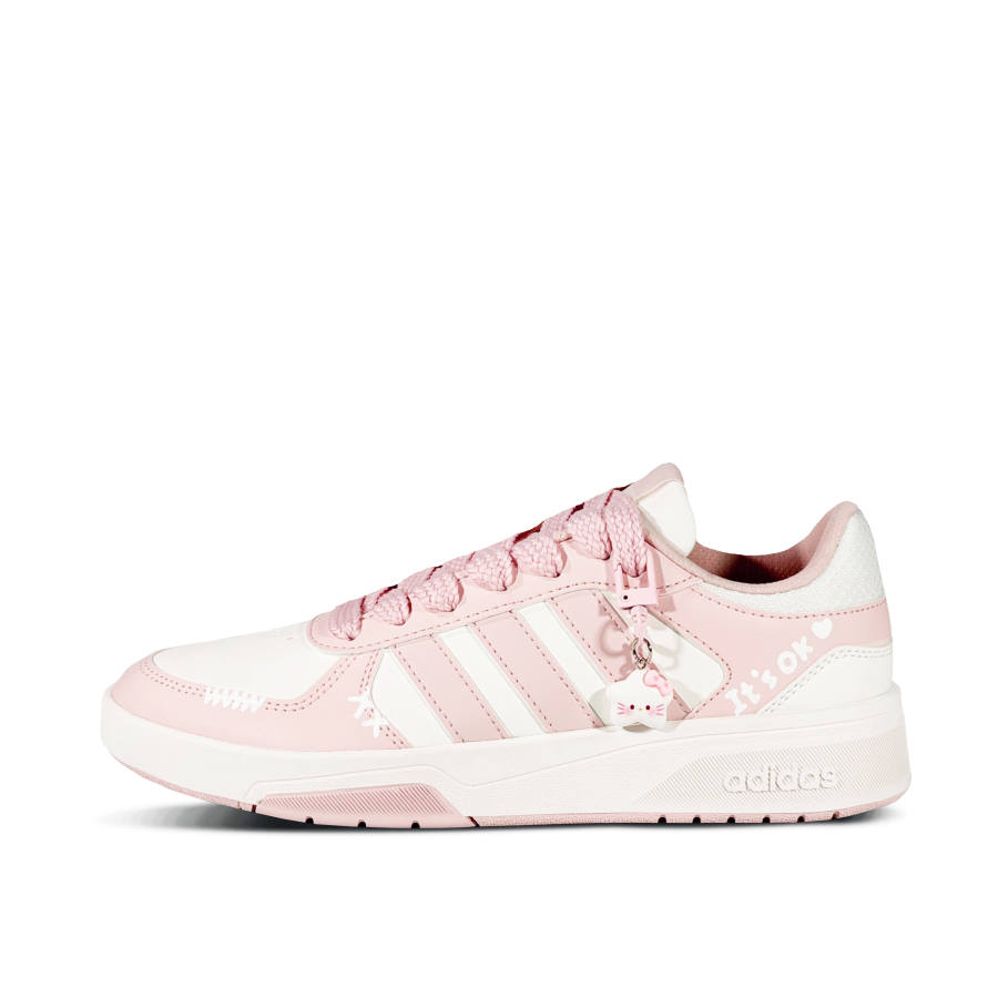 Adidas Adidas COURTBEAT Pink White Whisper Low top Skateboard Shoes Unisex White Pink