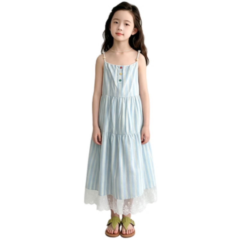 YALU Grade School Dresses Camisole Moderate Midi Skirt