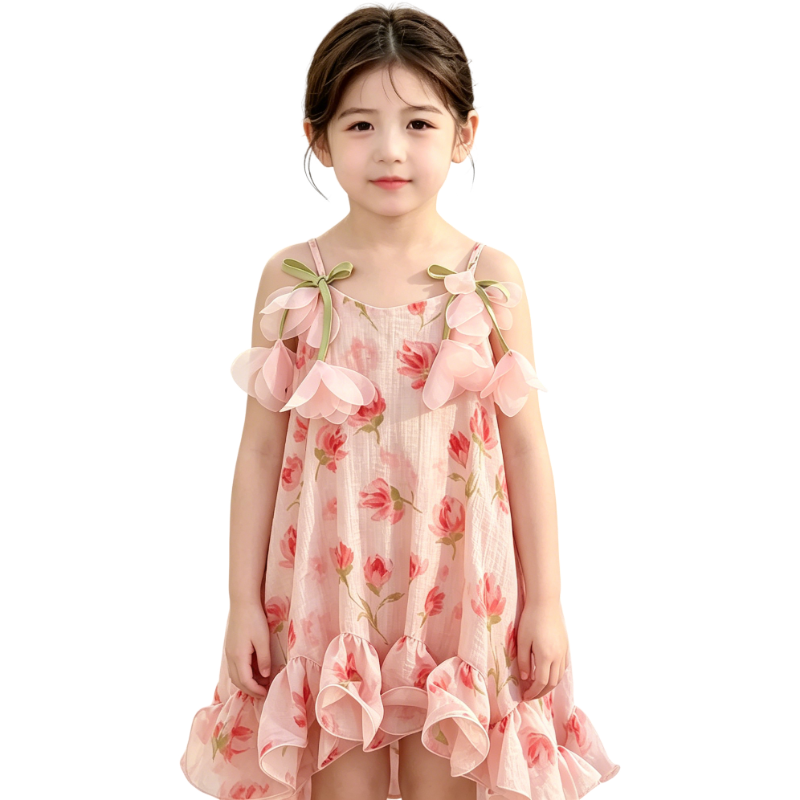 YALU Grade School Dresses Camisole Moderate Midi Skirt