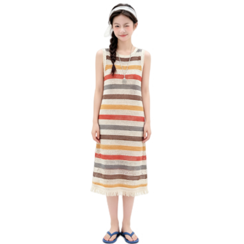 YALU Grade School Dresses Camisole Moderate Midi Skirt