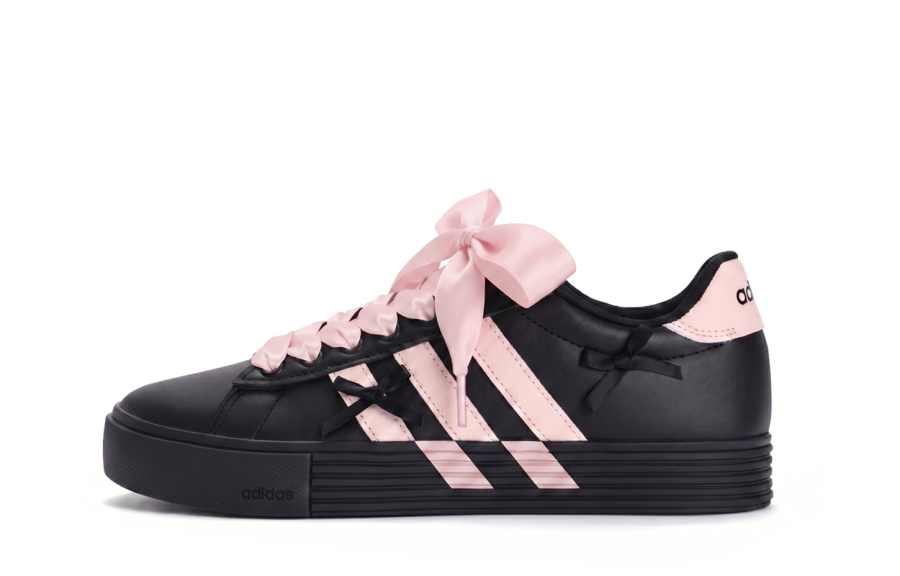 Adidas Adidas Daily 4.0 Coverage Slip Resistant Cushioning Low top Skateboard Shoes Unisex Black Pink