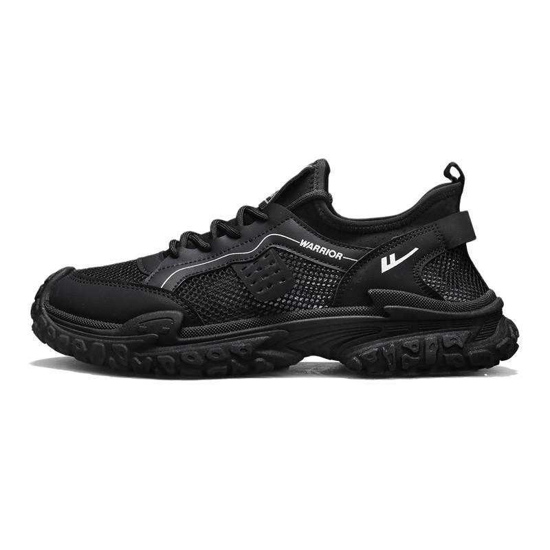 Warrior Balance Abrasion Resistant Lightweight Quick Dry Low top Chunky Sneakers Men's Black