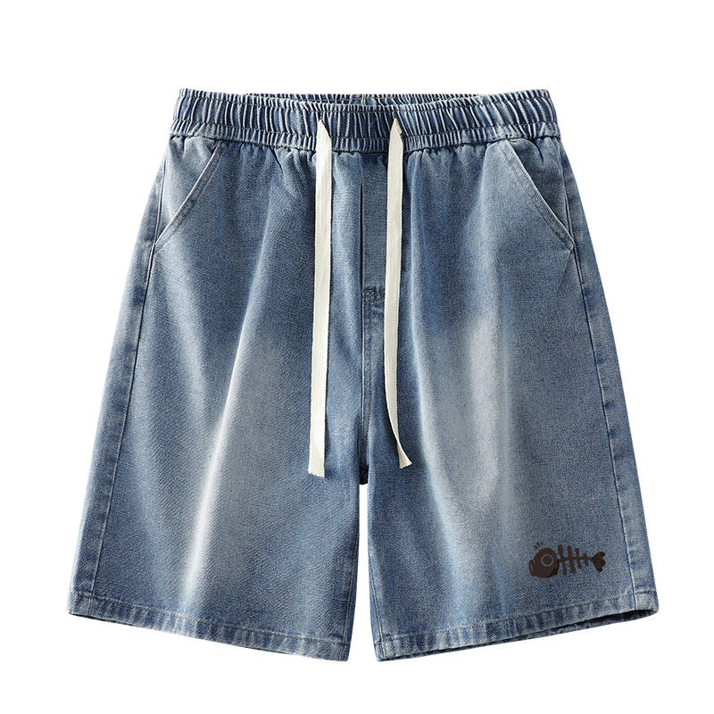 Tonlion Denim Shorts Unisex Moderate