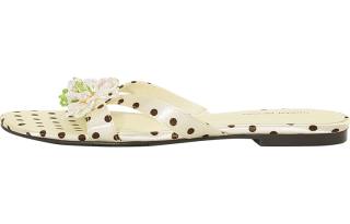 URBAN REVIVO Slide Slippers Women's Beige Yellow