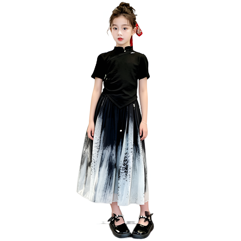 YALU Grade School Dresses Camisole Moderate Midi Skirt