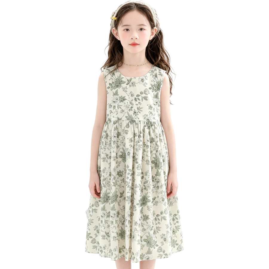YALU Grade School Dresses Camisole Moderate Midi Skirt