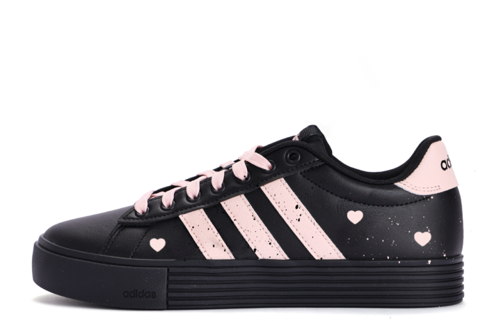 Adidas Adidas Daily 4.0 Coverage Slip Resistant Cushioning Low top Skateboard Shoes Unisex Black Pink