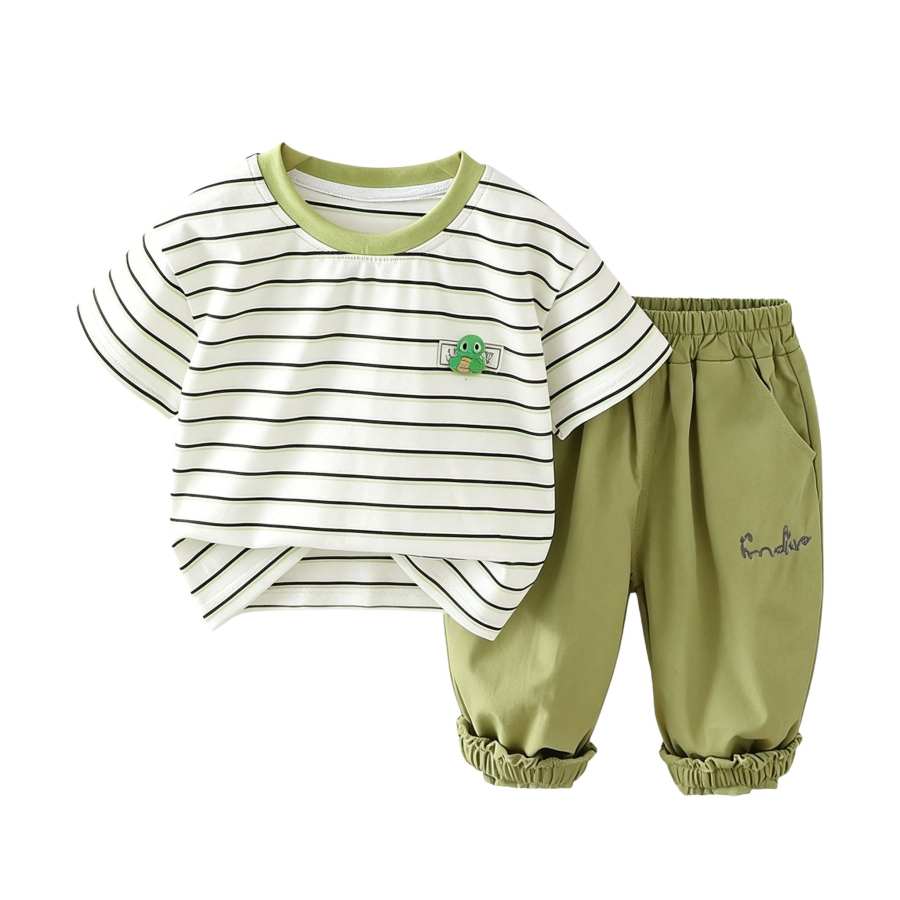 Lanza Casual Sportswear 2 Piece Set Green Kids'