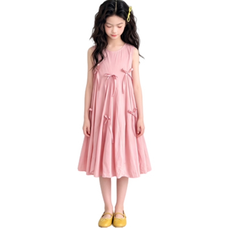 YALU Grade School Dresses Camisole Moderate Midi Skirt