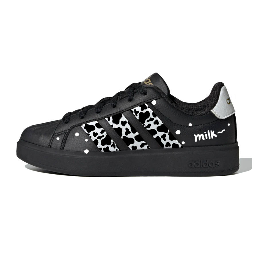 Adidas Adidas Street Talk Milk Chocolate Slip Resistant Low top Skateboard Shoes Women's Black White
