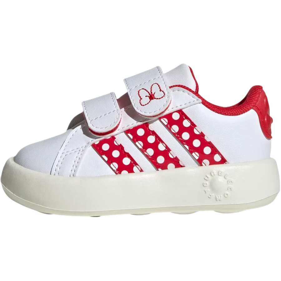 Adidas Adidas GRAND COURT Support Low top Toddler Shoes White Red Infant And Toddler