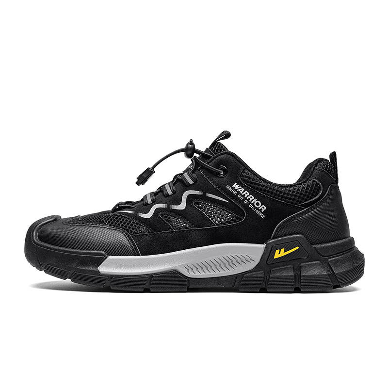 Warrior Abrasion Resistant Lightweight Breathable And Quick Dry Low top Mountaineering Shoes Men's Black
