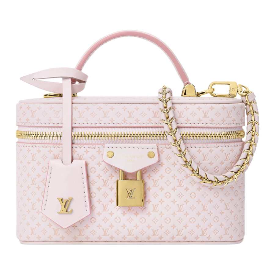 LOUIS VUITTON Vanity Cow Leather Shoulder Bag, Crossbody Bag, Handbag Women's Pink