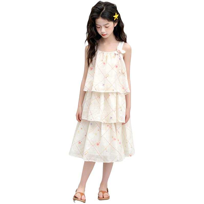 YALU Grade School Dresses Camisole Moderate Midi Skirt