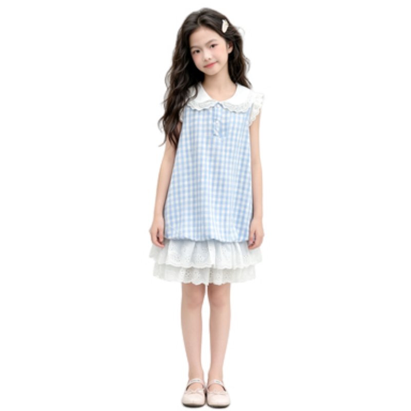 YALU Grade School Dresses Camisole Moderate Midi Skirt