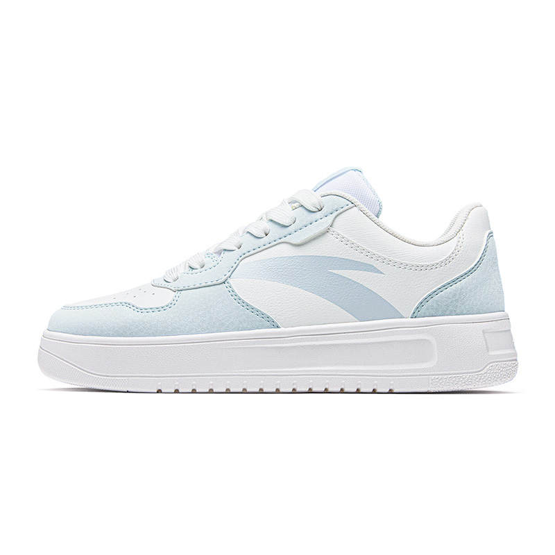 Anta Easy Lightweight Abrasion Resistant Low top Skateboard Shoes Women's Paper White Mist Gray