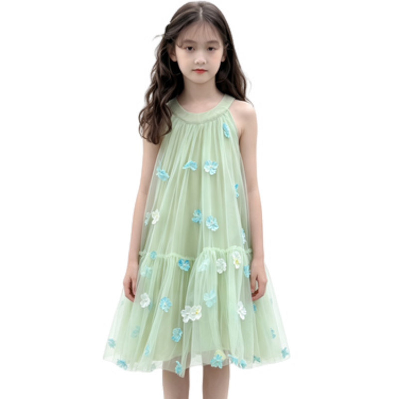 YALU Grade School Dresses Camisole Moderate Midi Skirt