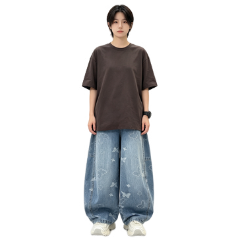YALU YALU Grade School Jeans Thin