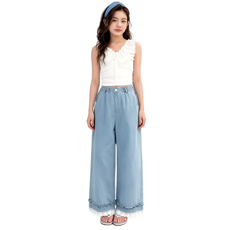 YALU YALU Grade School Jeans Thin