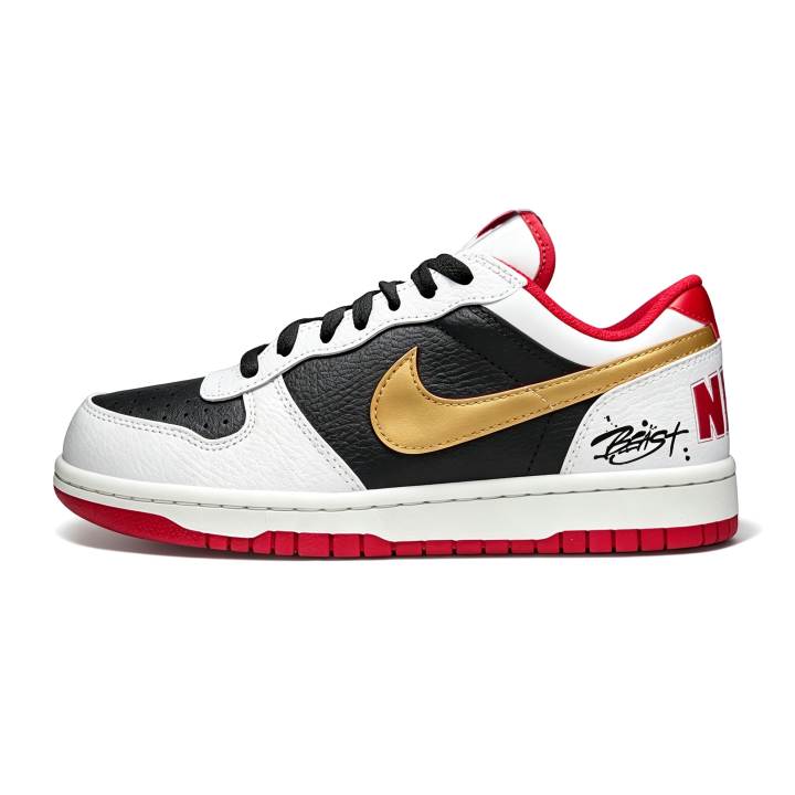 Nike Nike Big Low top Skateboard Shoes Men's Black White