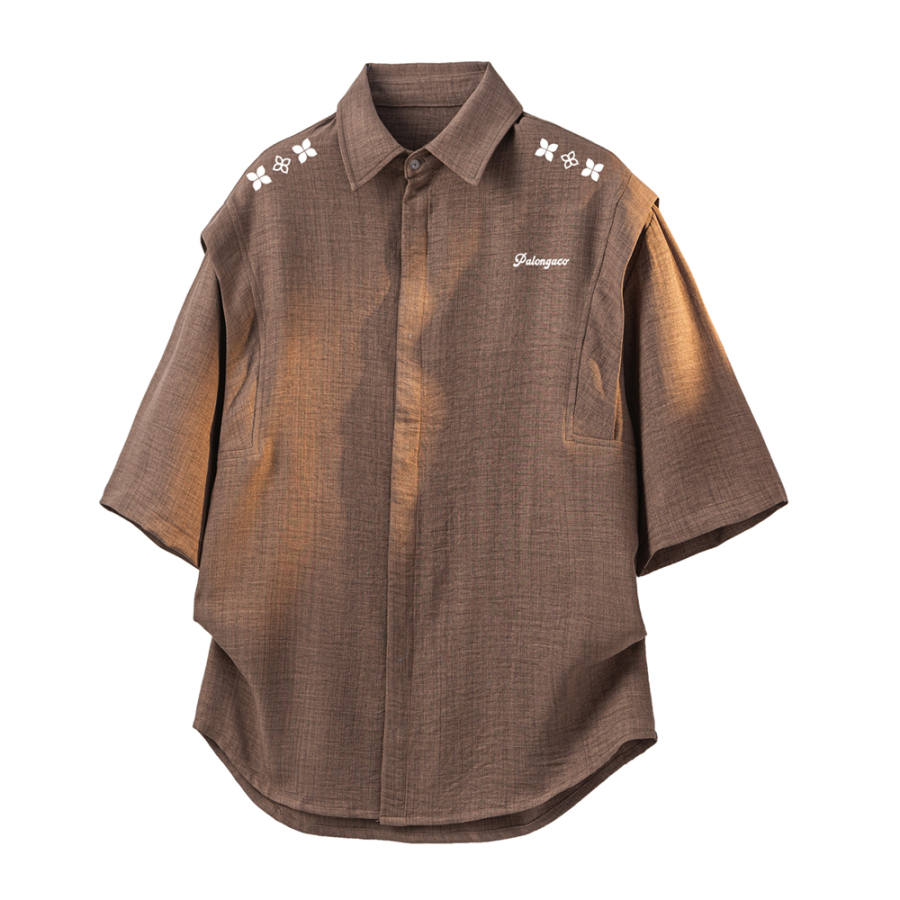 PAL ONGACO Shirts Unisex Lapel Moderate Shirt